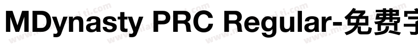 MDynasty PRC Regular字体转换